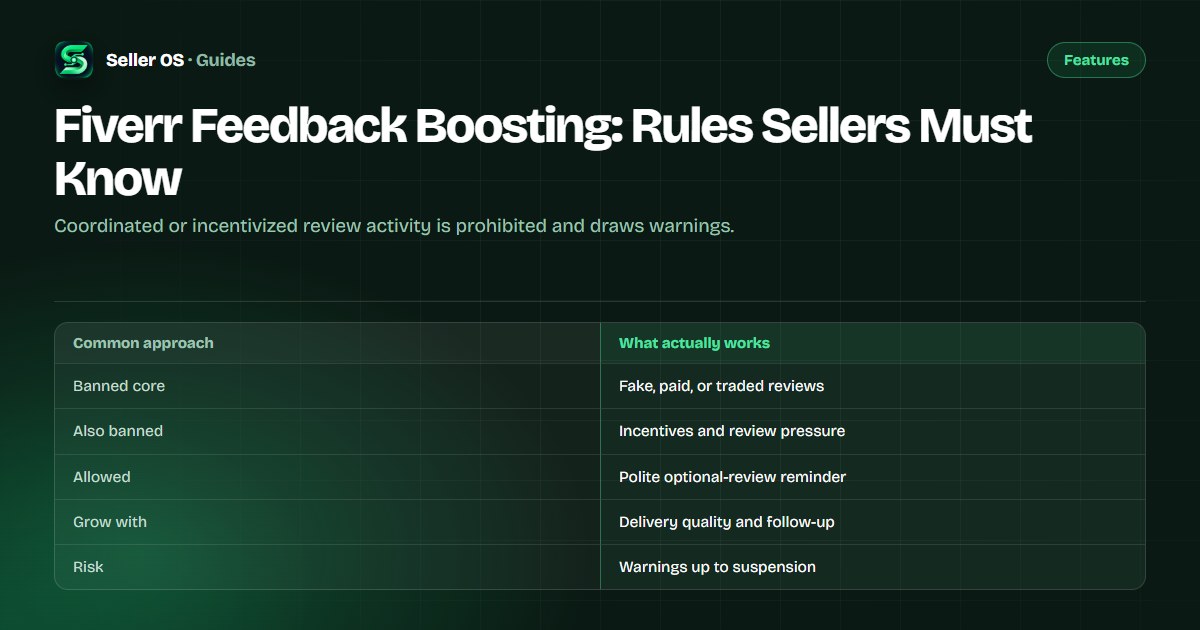 Seller review page with authentic buyer feedback highlighted and fake review tactics crossed out